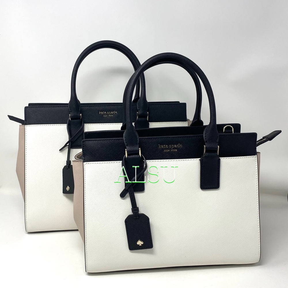 Kate ♠️Spade Medium Satchel Cameron Le White Beige - Picture 11 of 11